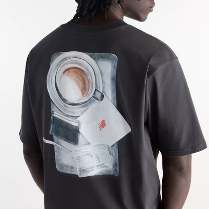 New Balance Grey Days Coffee Oversized T-Shirt For Men