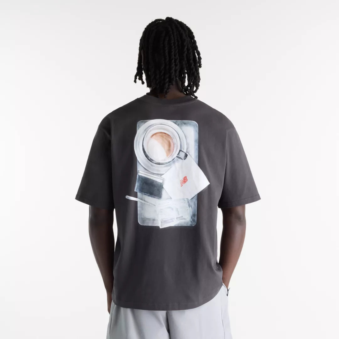 New Balance Grey Days Coffee Oversized T-Shirt For Men