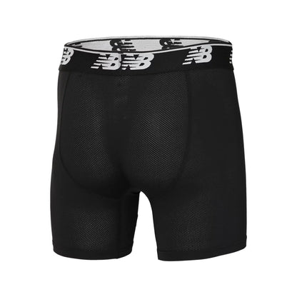 New Balance Mens Mesh 5 Inch Boxer Brief No Fly 3 Pack For Men