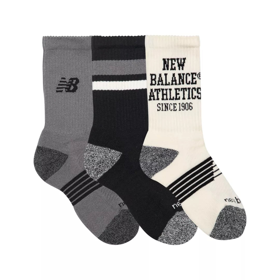 New Balance Youth Lifestyle Graphic Crew 3 Pack For Kids