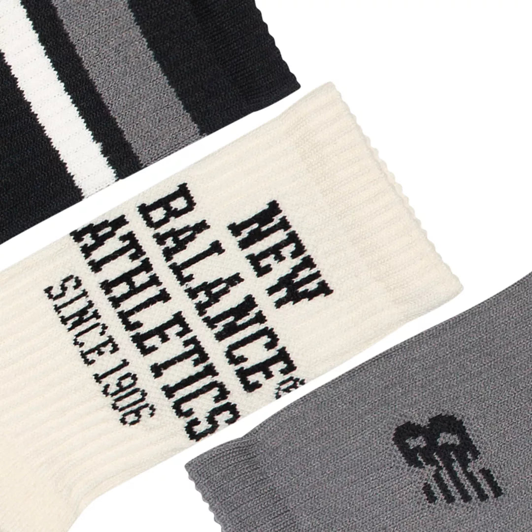 New Balance Youth Lifestyle Graphic Crew 3 Pack For Kids