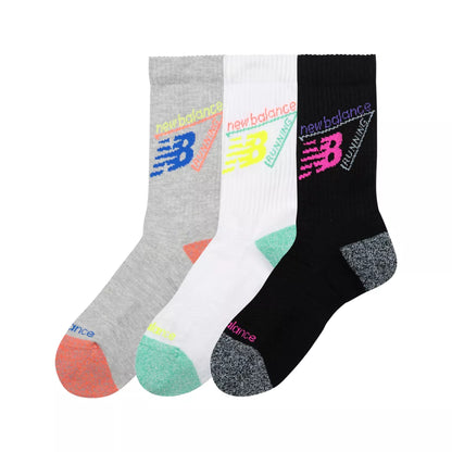 New Balance Active Graphic Crew Socks 3 Pack For Men|Women