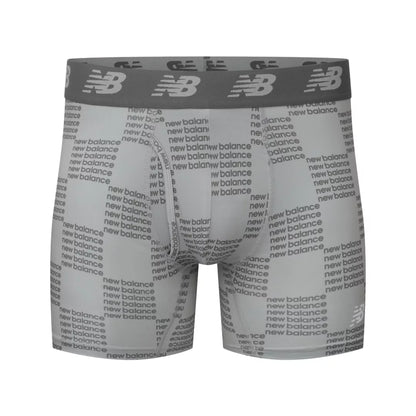 New Balance Mens Premium 6 Inch Boxer Brief with Fly 3 Pack For Men