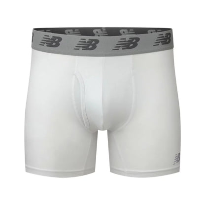 New Balance Mens Premium 6 Inch Boxer Brief with Fly 3 Pack For Men