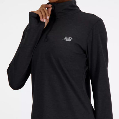 New Balance Sport Essentials Space Dye 1/4 Zip For Women