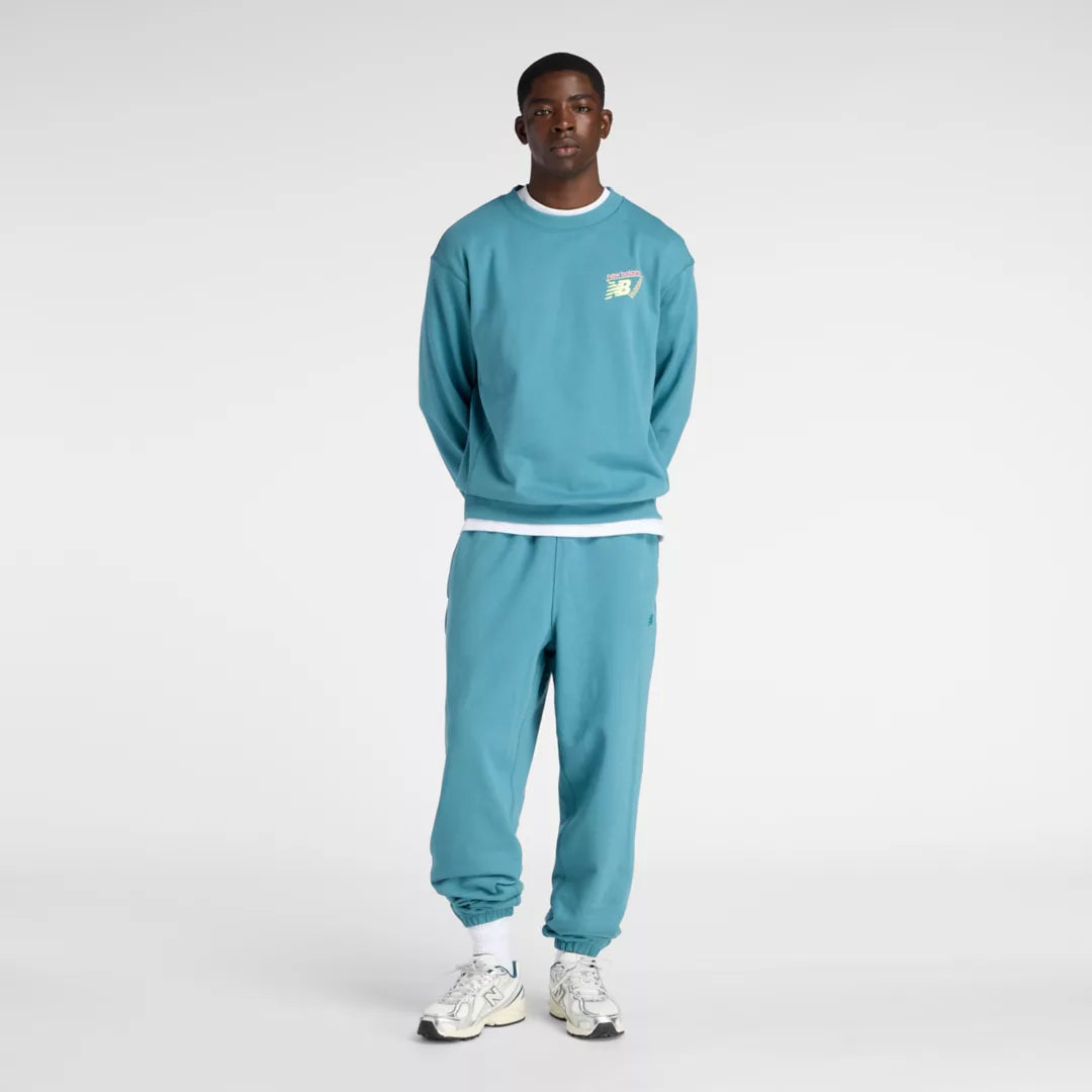 New Balance Classic Tri-Logo French Terry Crew For Men