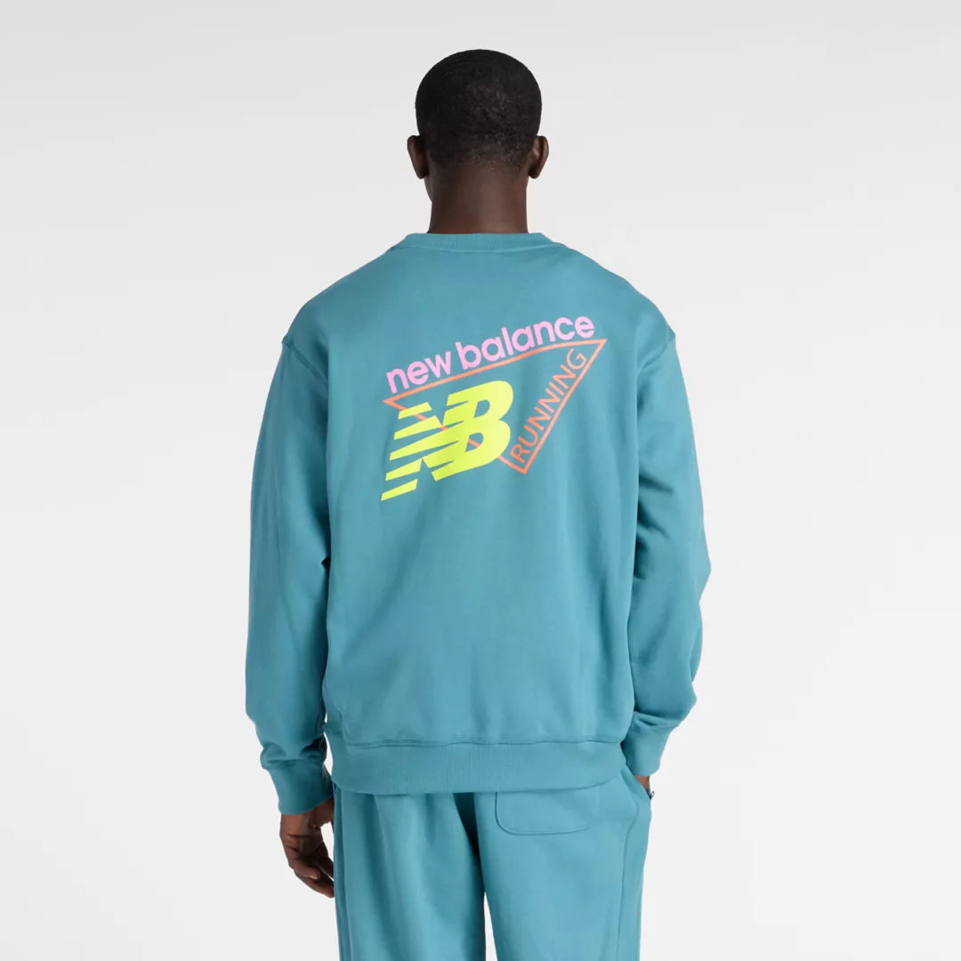 New Balance Classic Tri-Logo French Terry Crew For Men