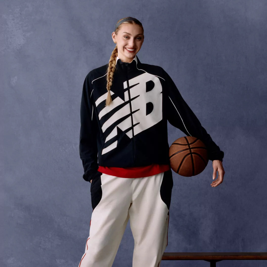 New Balance Basketball Oversized Print Woven Jacket For Men