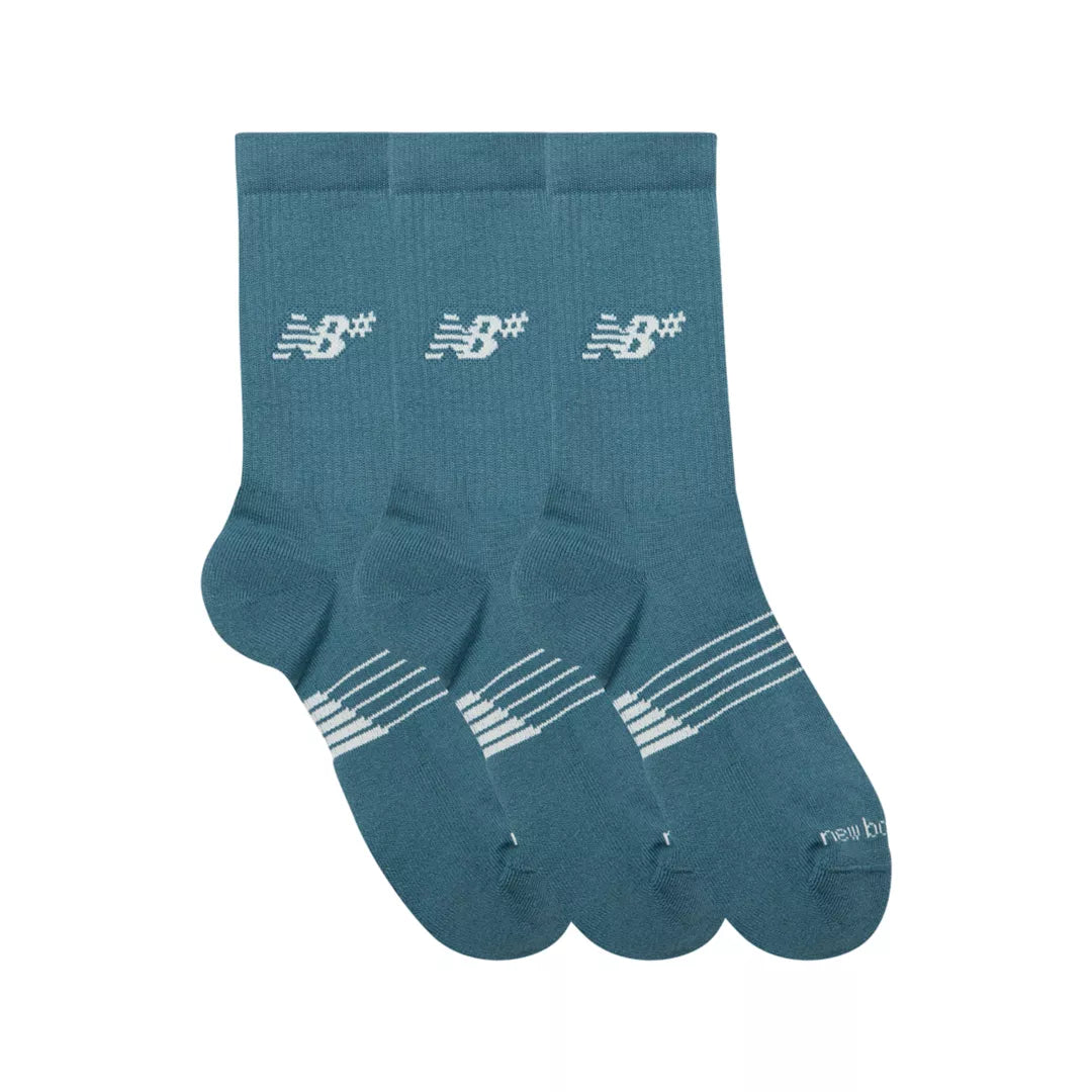 New Balance Active Numeric Crew Socks 3 Pack For Men|Women