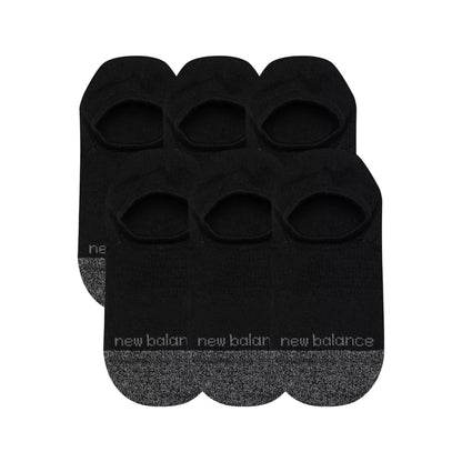 New Balance Active Invisible No Show Socks 6 Pack For Men|Women