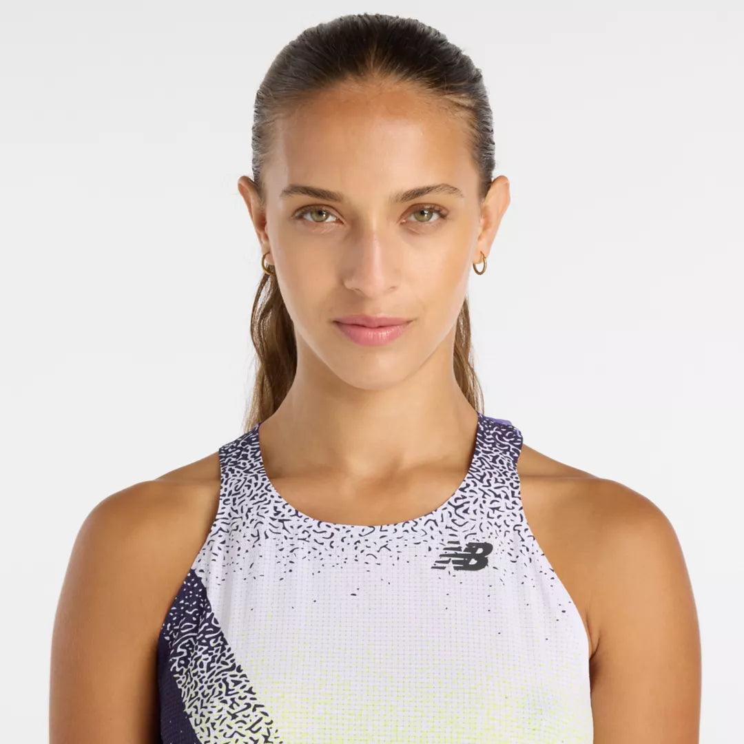 New Balance Race Day Ultra Light Printed Singlet For Women