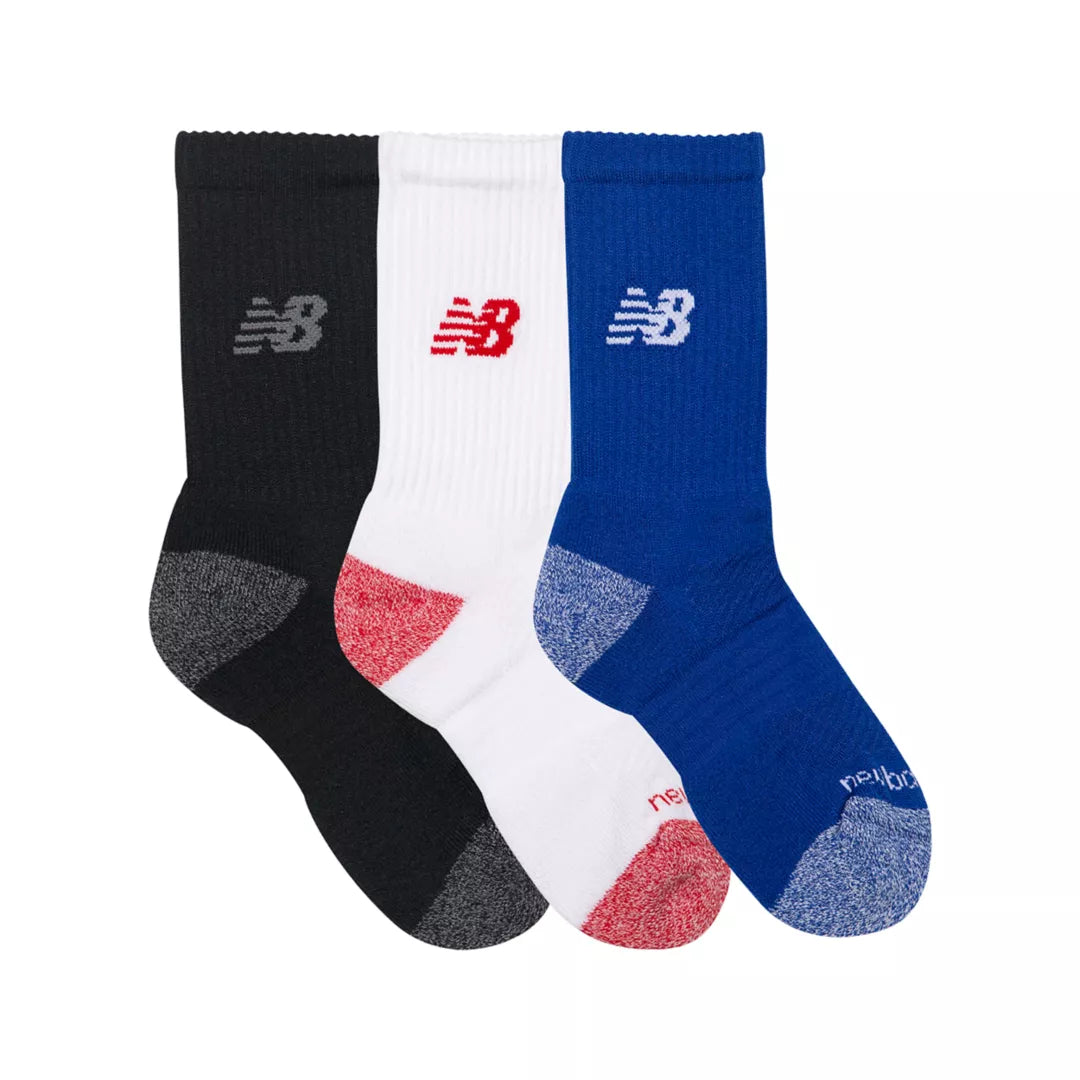 New Balance Youth Active Crew Socks 3 Pack For Kids