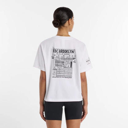 New Balance RBC Brooklyn Half Women's Graphic T-Shirt - Newspaper For Women
