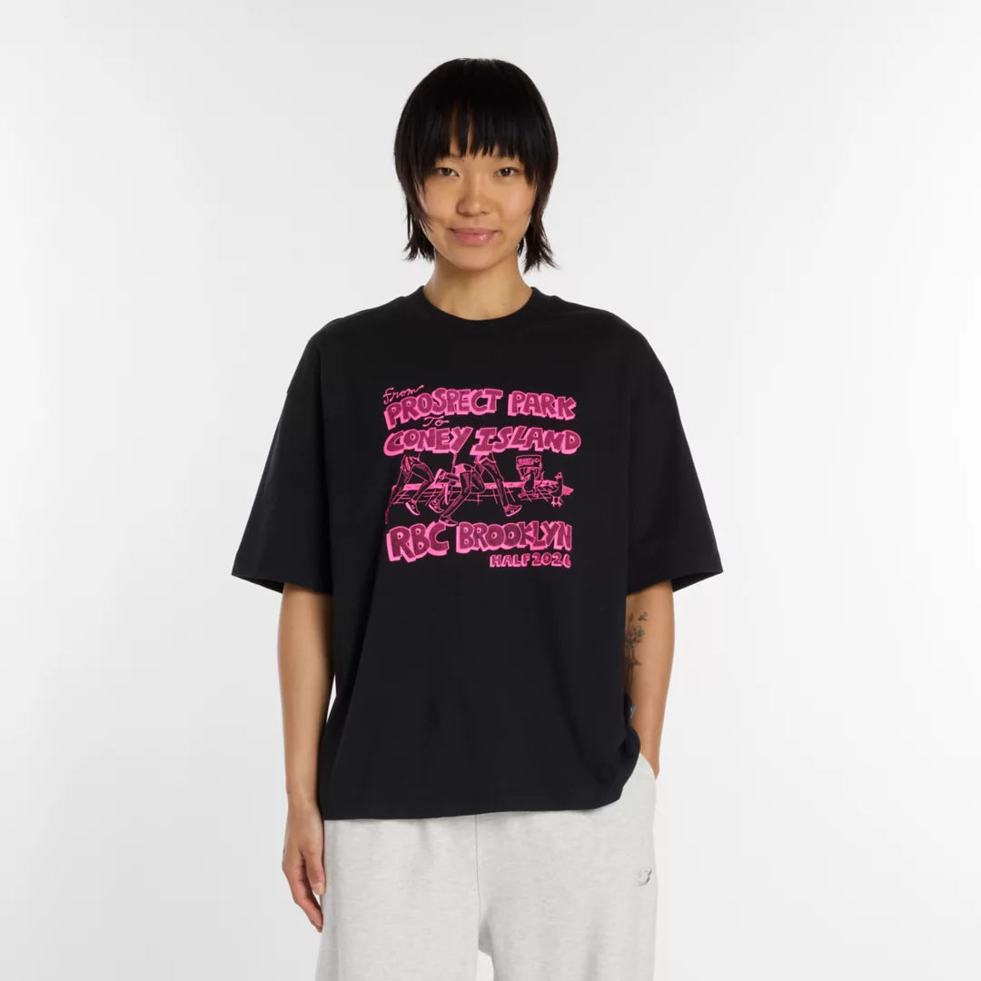 New Balance RBC Brooklyn Half Graphic Oversized T-Shirt For Women