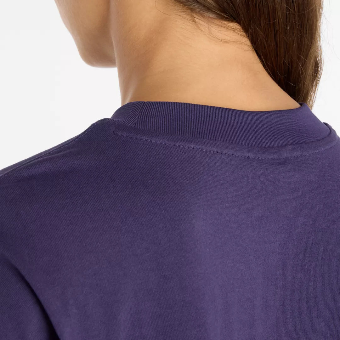 New Balance Athletics Premium Chest Logo Cropped T-Shirt For Women