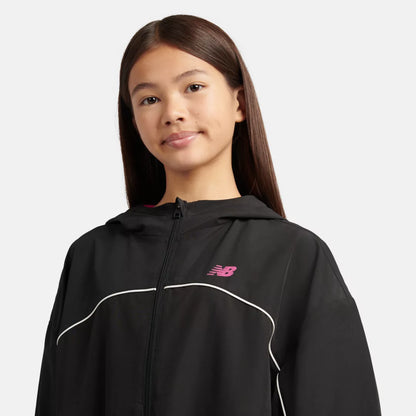 New Balance Contrast Piping Track Jacket For Kids