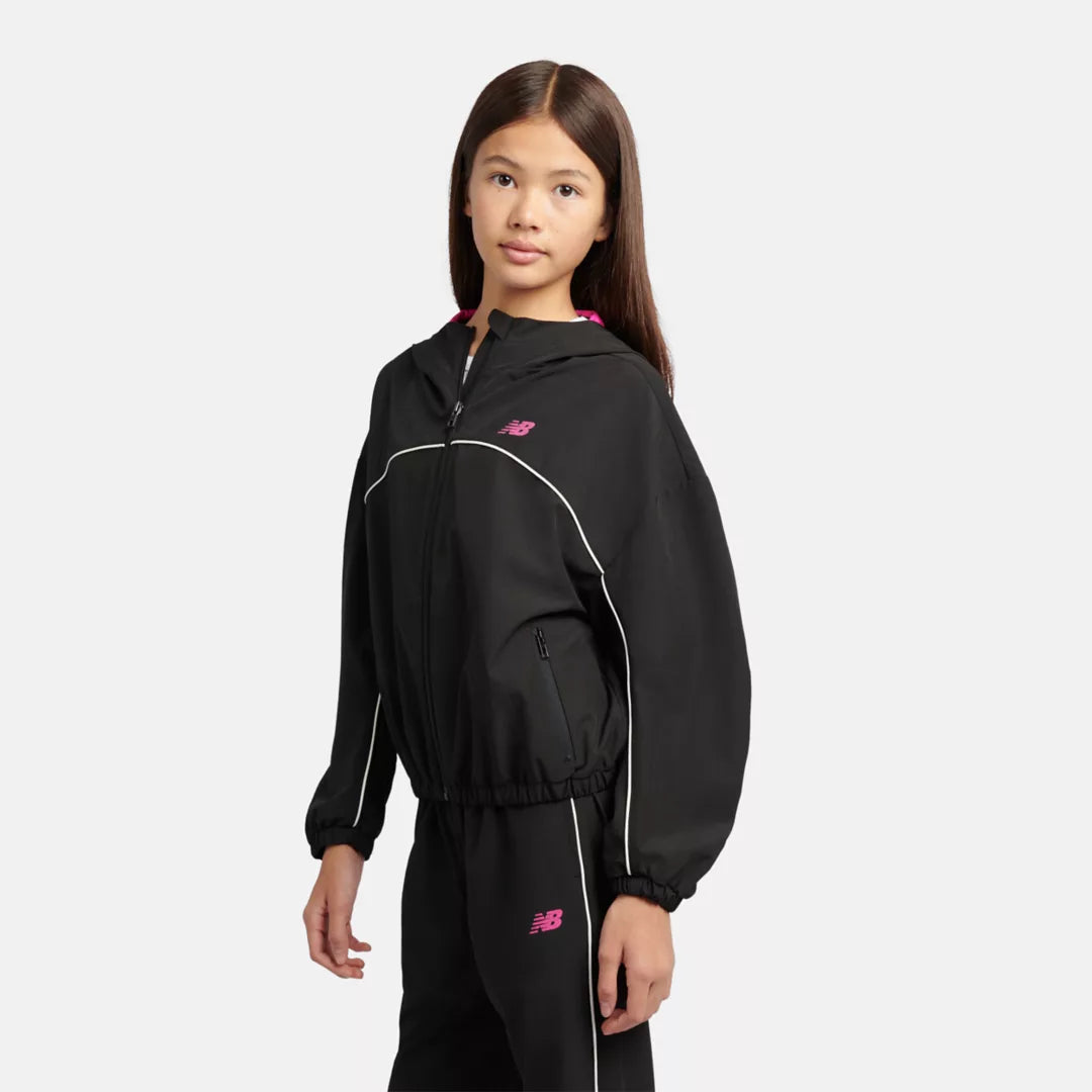 New Balance Contrast Piping Track Jacket For Kids