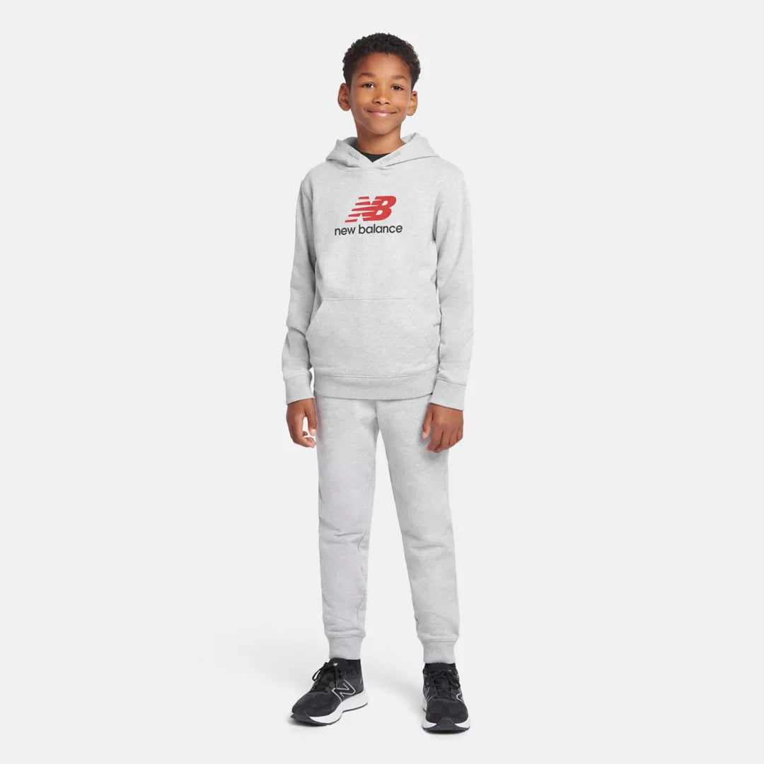 New Balance French Terry Stacked Logo Hoodie For Kids