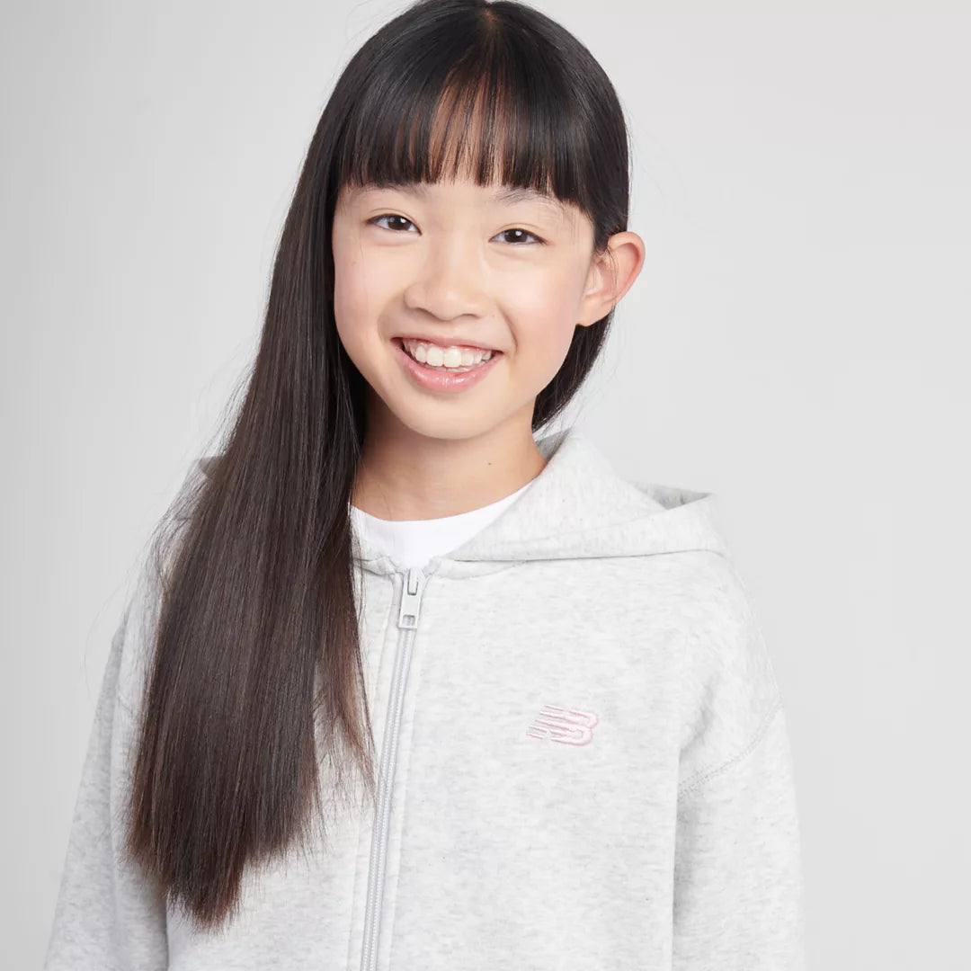 New Balance BB Small Logo Full Zip Hoodie For Kids