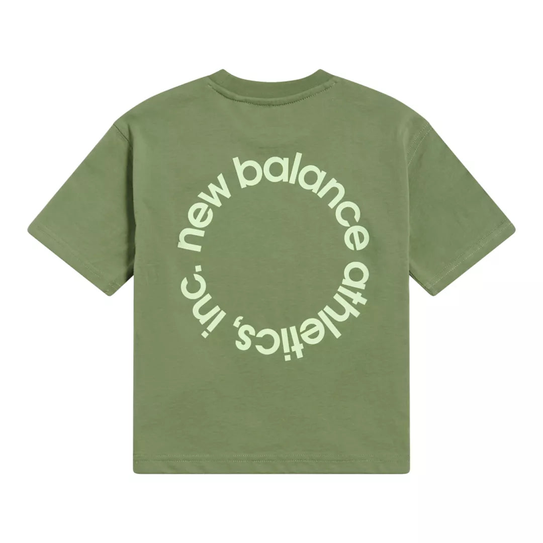 New Balance Circular Logo Graphic T-Shirt For Kids