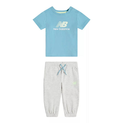 New Balance Colourblock T-Shirt & Jog Set For Kids