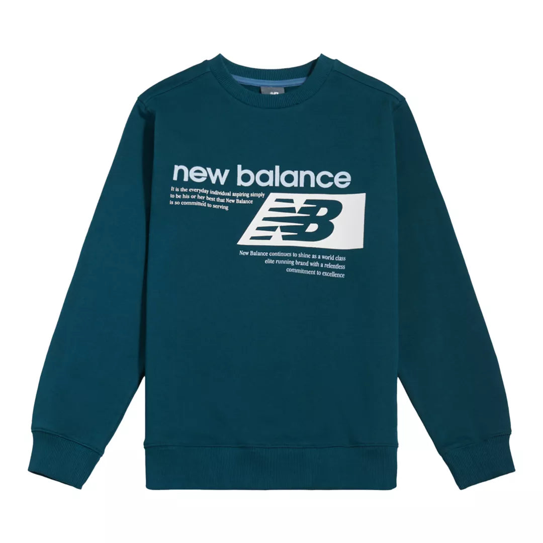 New Balance Athletics Relaxed Player Graphic FT Crew For Kids