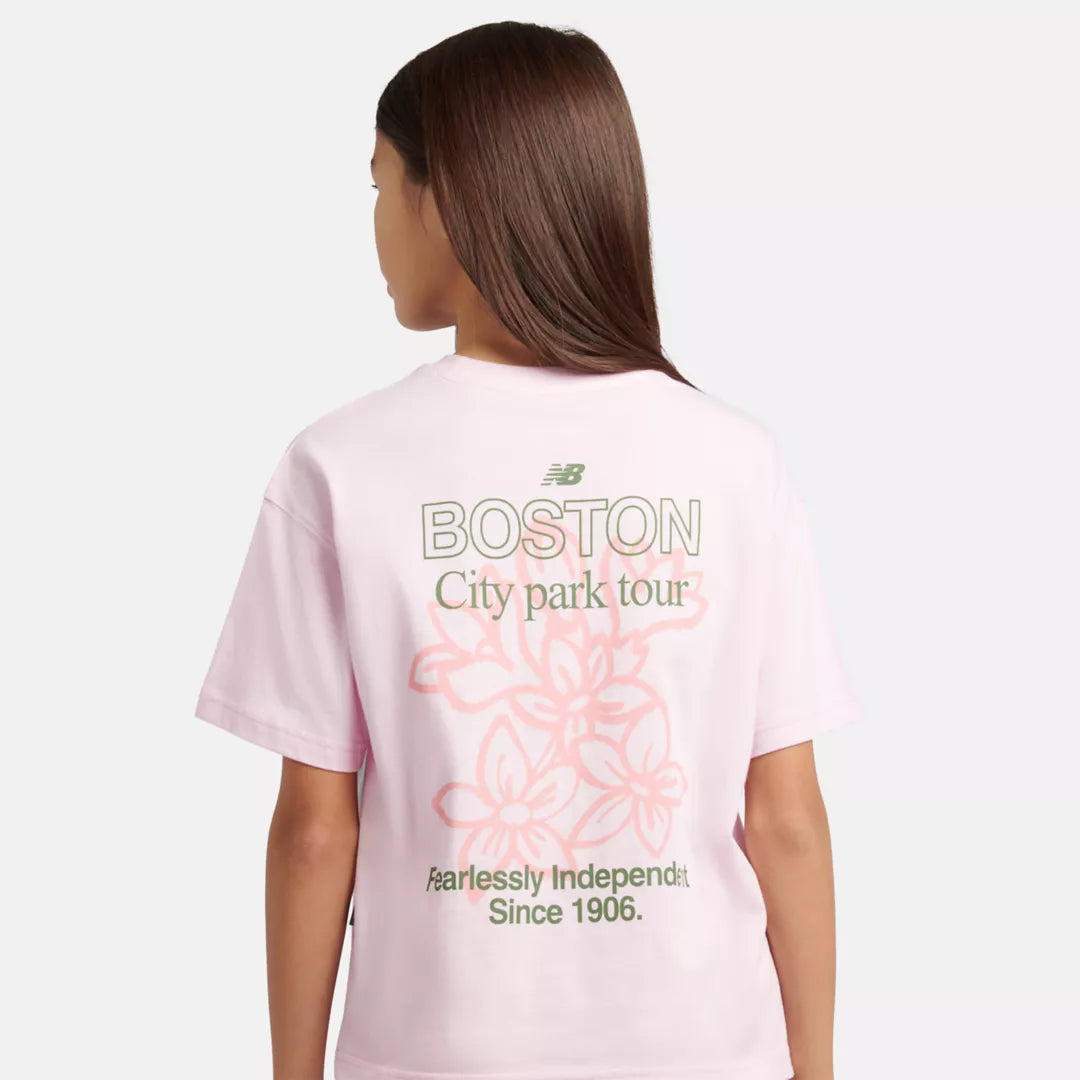 New Balance Boston Floral Graphic T-Shirt For Kids