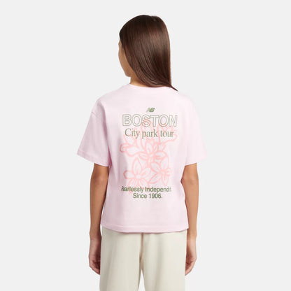 New Balance Boston Floral Graphic T-Shirt For Kids