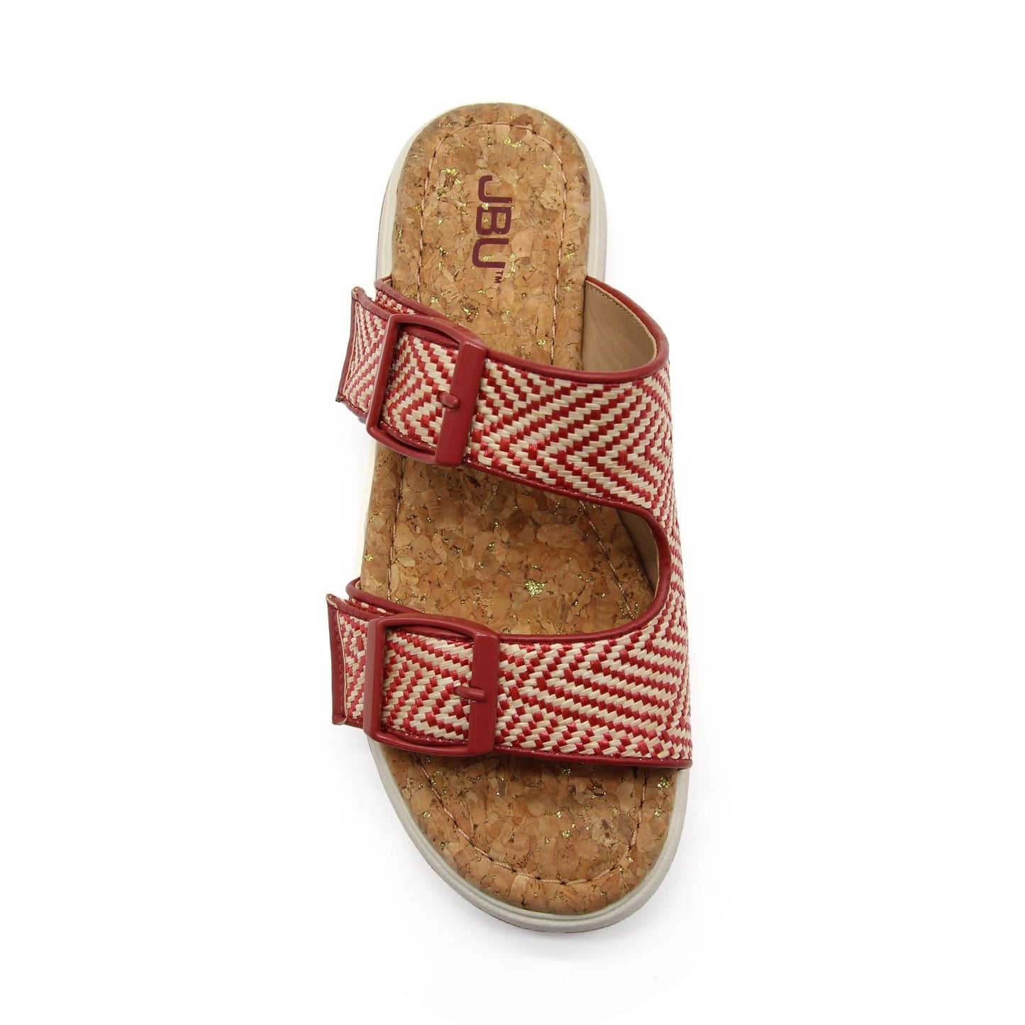 Women Kona Red/Cream Raffia