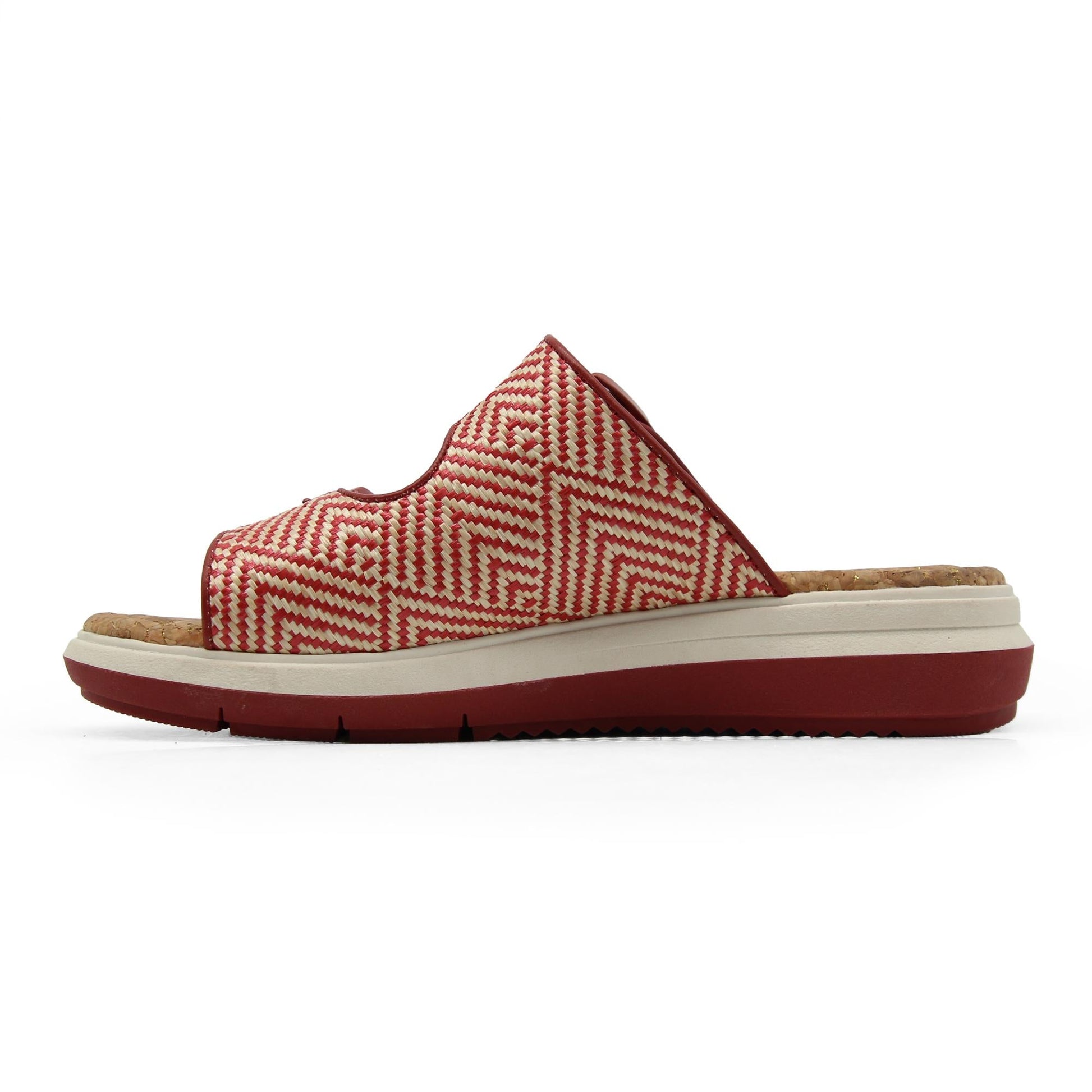 Women Kona Red/Cream Raffia