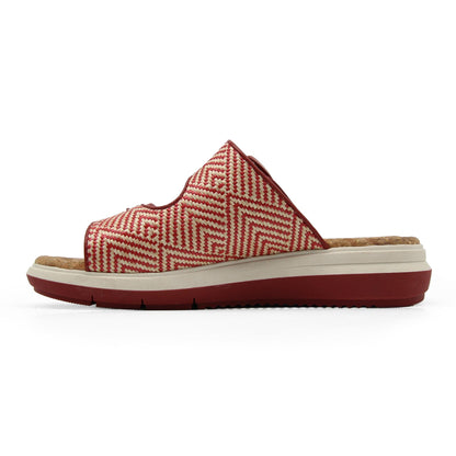 Women Kona Red/Cream Raffia