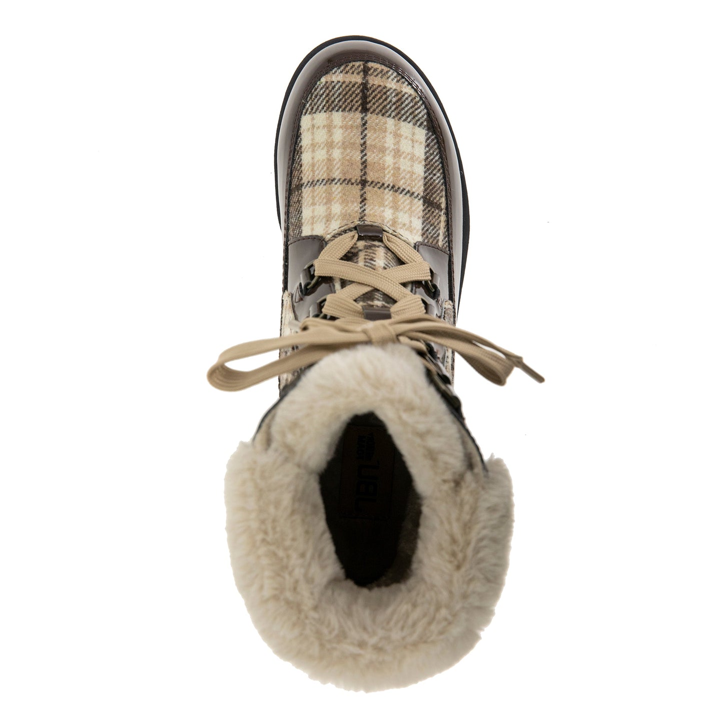 Women Antonio Waterproof Brown/Patent Plaid