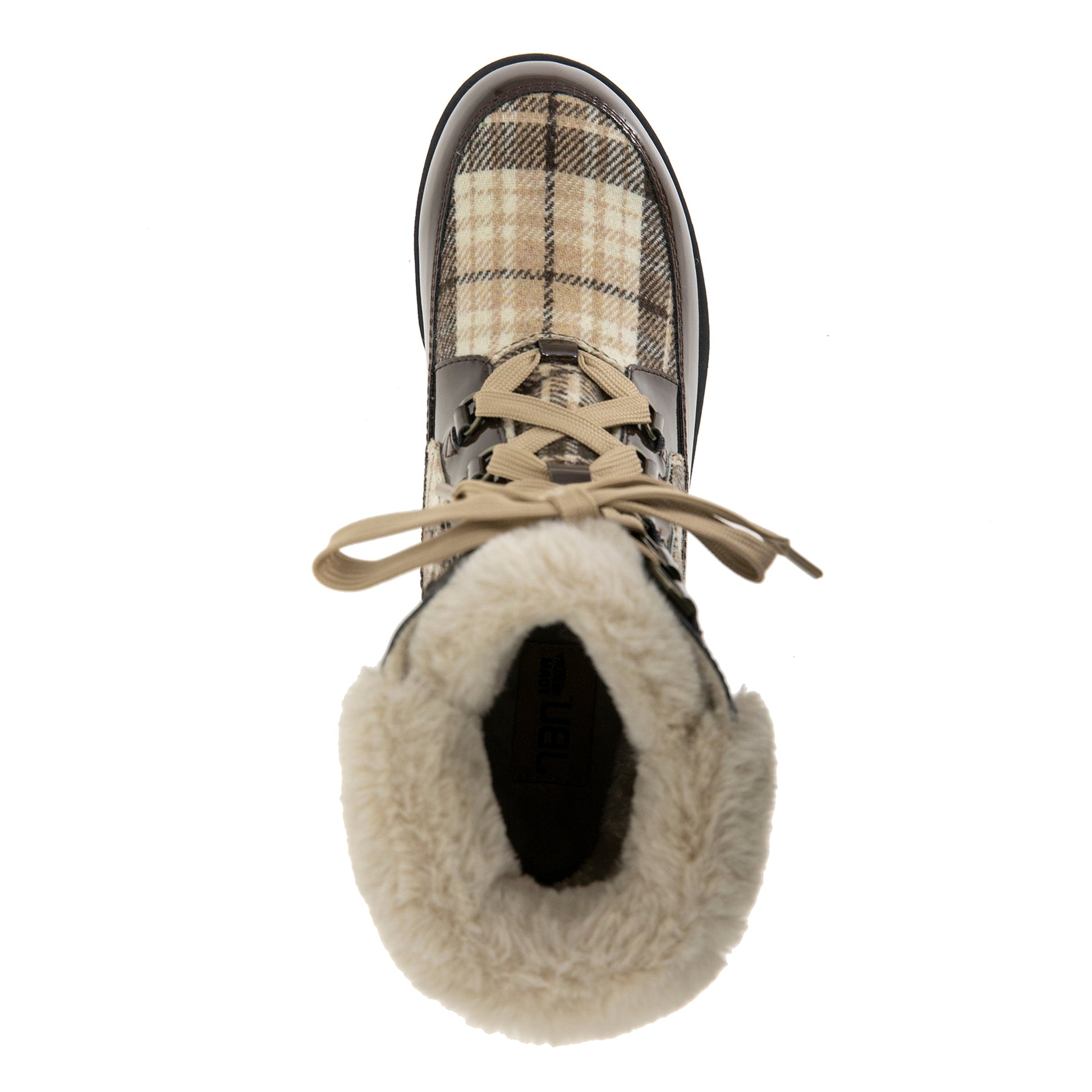 Women Antonio Waterproof Brown/Patent Plaid