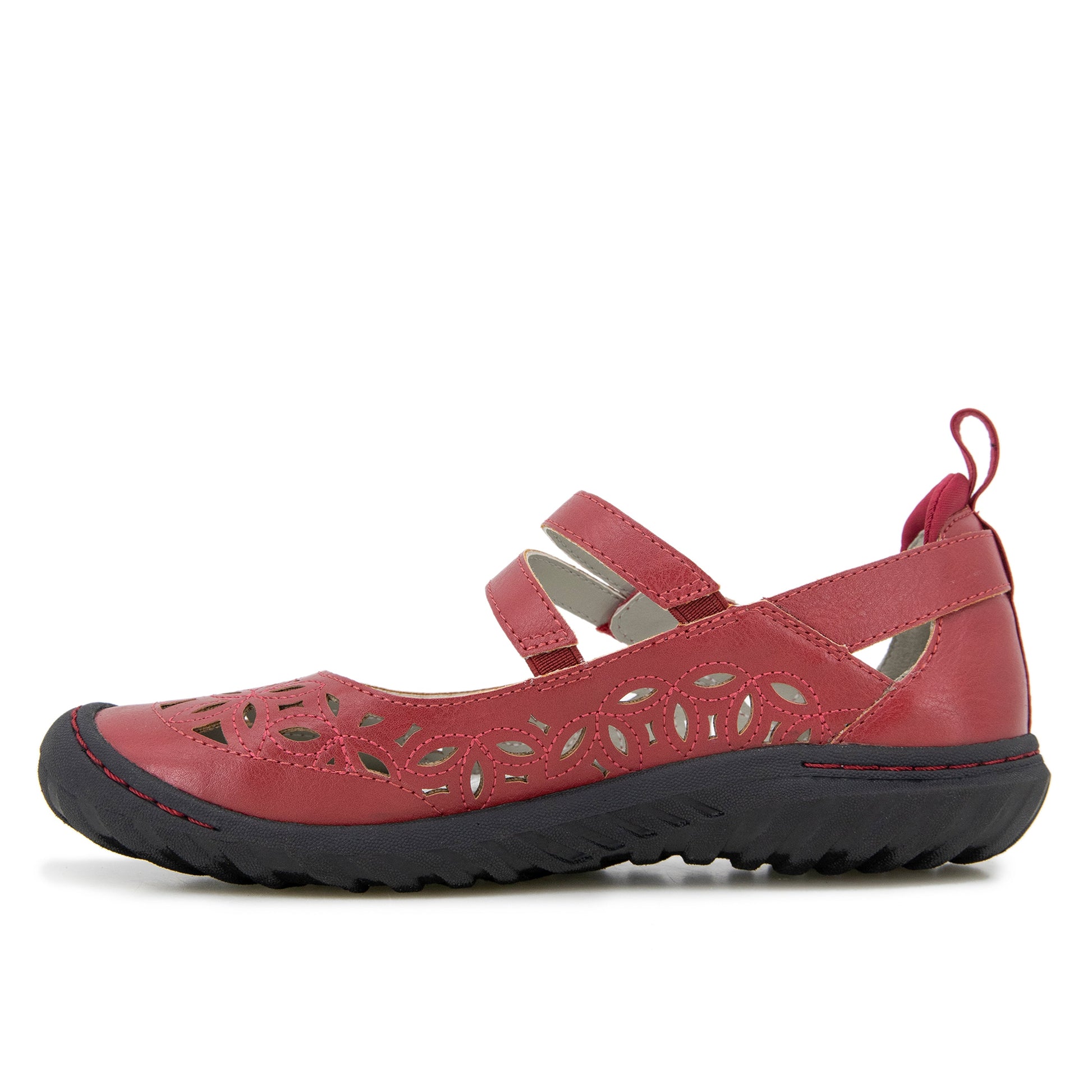JBU Women's Mary Janes Bellerose Encore - Red