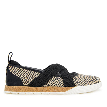 Women Elm Black Raffia