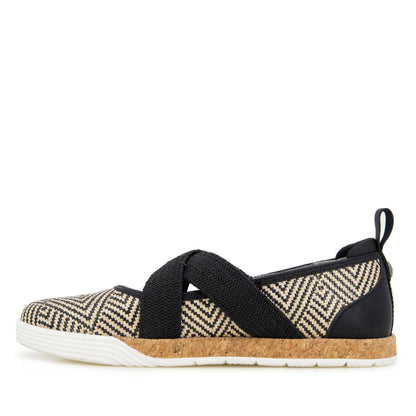 Women Elm Black Raffia